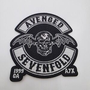 NEW - Avenged Sevenfold Rock Band 4"‎ Patch Deathbat Crest Embroidered Iron On